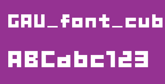 GAU_font_cube_B