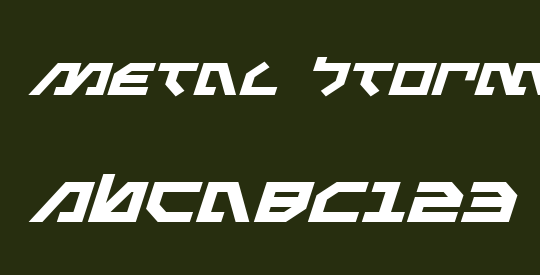 Metal Storm Expanded Italic