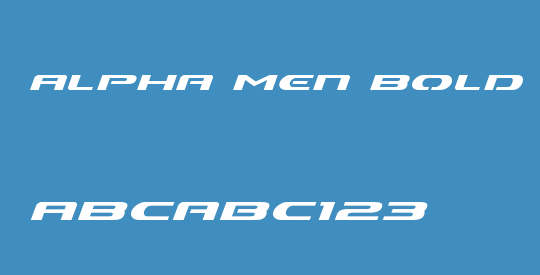Alpha Men Bold Italic