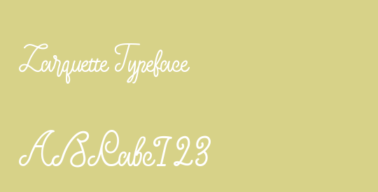 Larquette Typeface