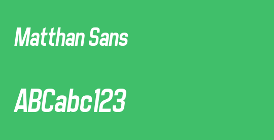 Matthan Sans