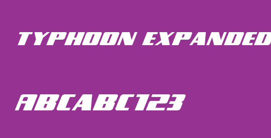 Typhoon Expanded Italic