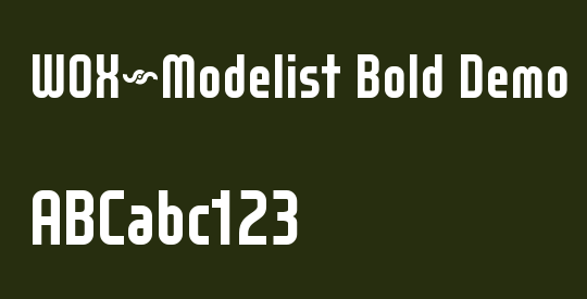 WOX~Modelist Bold Demo