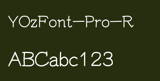 YOzFont-Pro-R
