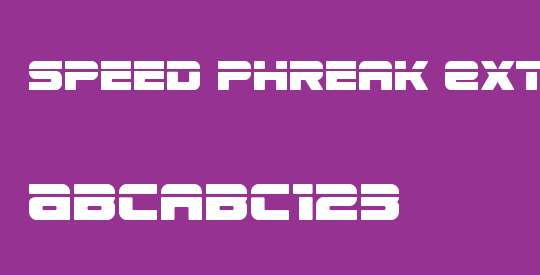 Speed Phreak Extra-Condensed