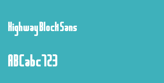 Highway Block Sans