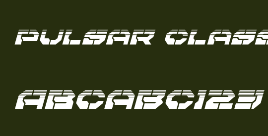 Pulsar Class Halftone Italic