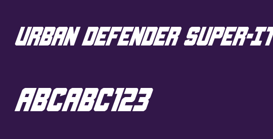 Urban Defender Super-Italic