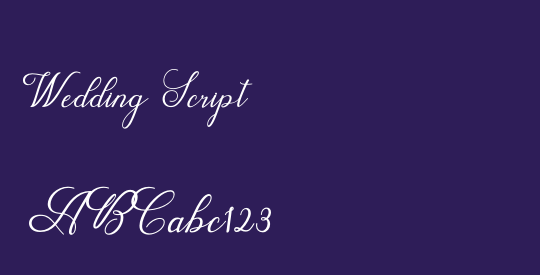 Wedding Script
