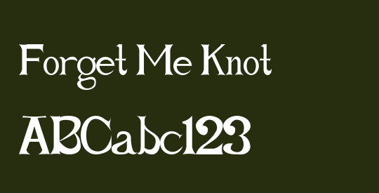 Forget Me Knot