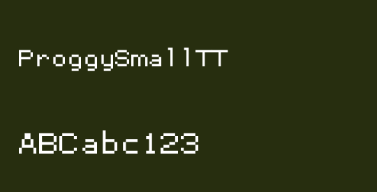 ProggySmallTT