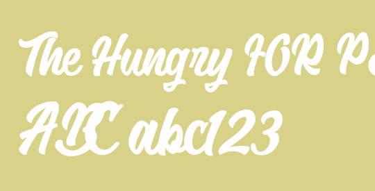 The Hungry FOR PERSONAL USE