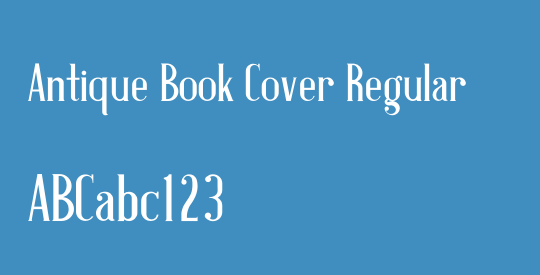 Antique Book Cover Regular