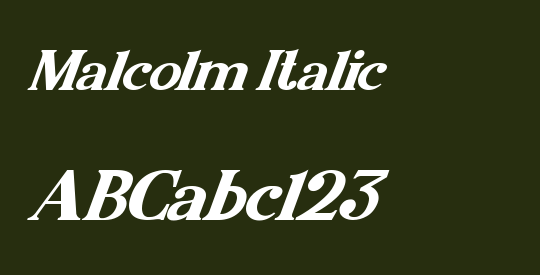Malcolm Italic