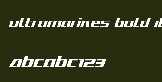 Ultramarines Bold Italic