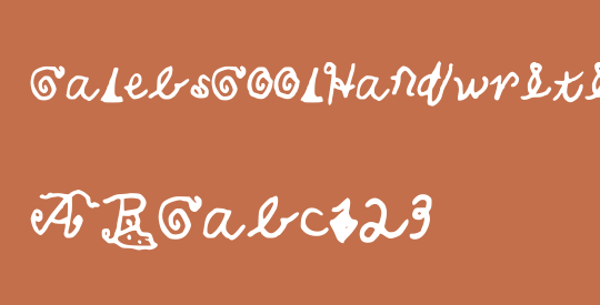 CalebsCoolHandwriting