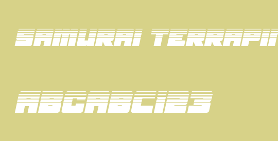 Samurai Terrapin Halftone Italic