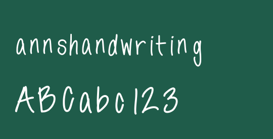 annshandwriting