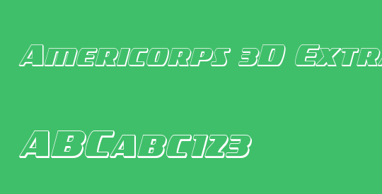 Americorps 3D Extra-Condensed