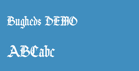 Bugheds DEMO