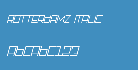 Rotterdamz Italic