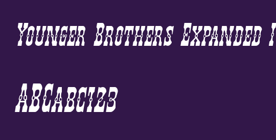 Younger Brothers Expanded Italic