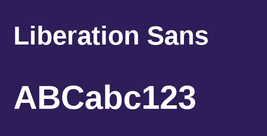 Liberation Sans