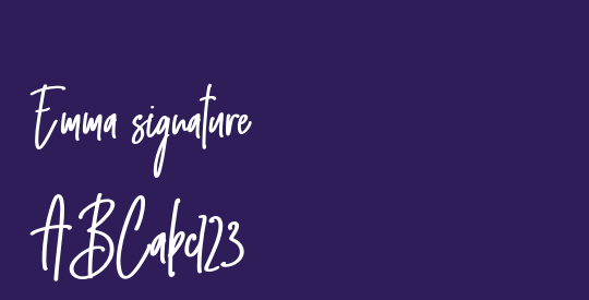 Emma signature