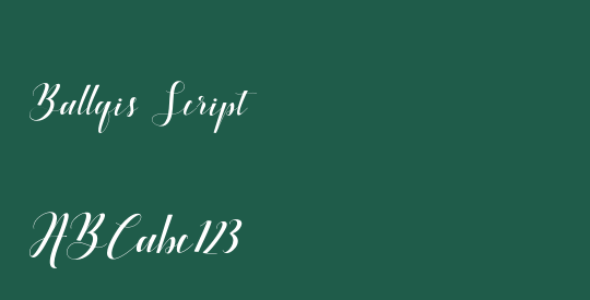 Ballqis Script
