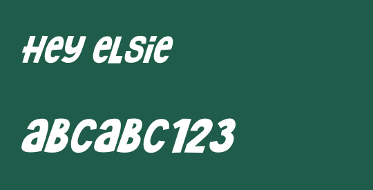 Hey Elsie