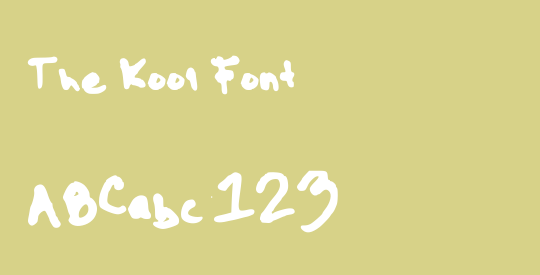 The Kool Font