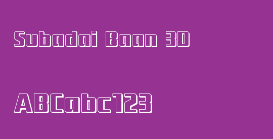 Subadai Baan 3D