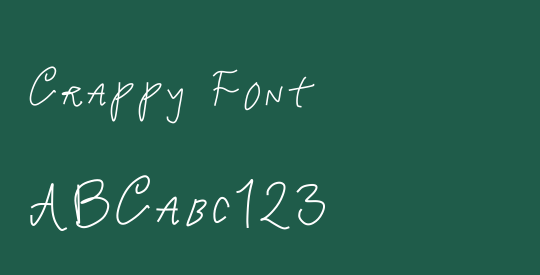 Crappy Font
