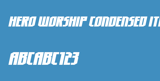 Hero Worship Condensed Italic