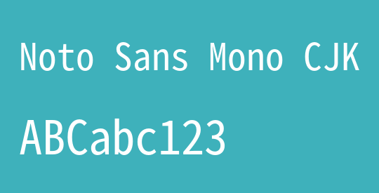 Noto Sans Mono CJK KR Regular