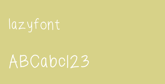lazyfont