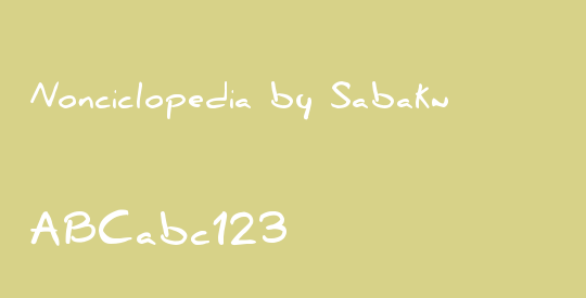 Nonciclopedia by Sabaku