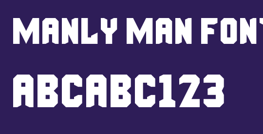 Manly Man Font