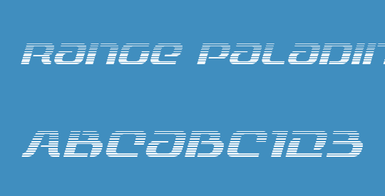Range Paladin Gradient Italic