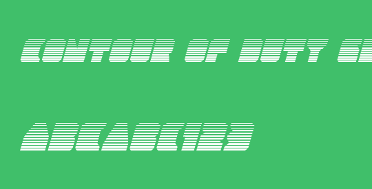 Contour of Duty Gradient Italic