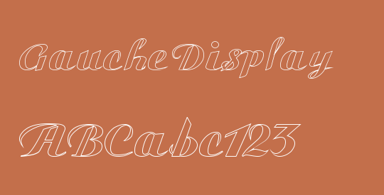 Gauche Display