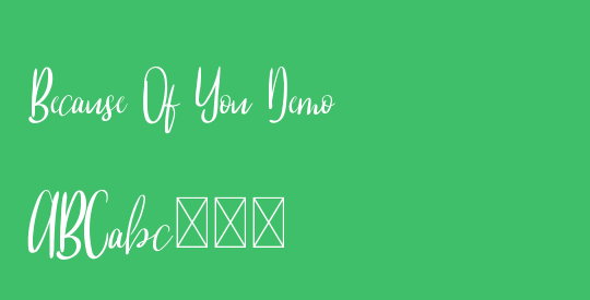 Because Of You Demo