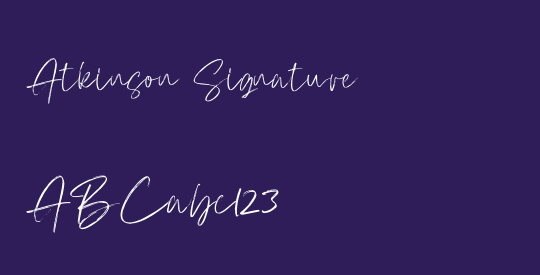 Atkinson Signature