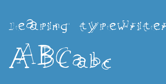 leaping typewriter 