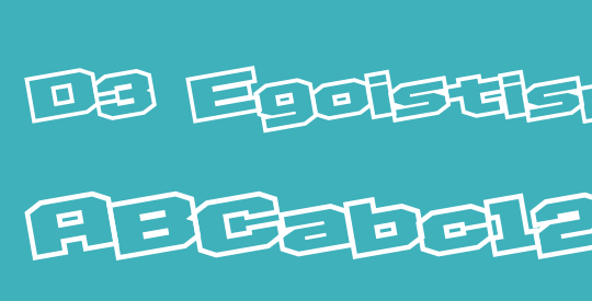 D3 Egoistism outline leaning