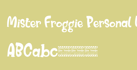 Mister Froggie Personal Use