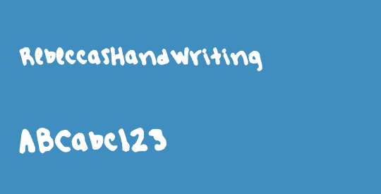 RebeccasHandwriting