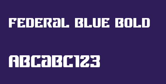 Federal Blue Bold