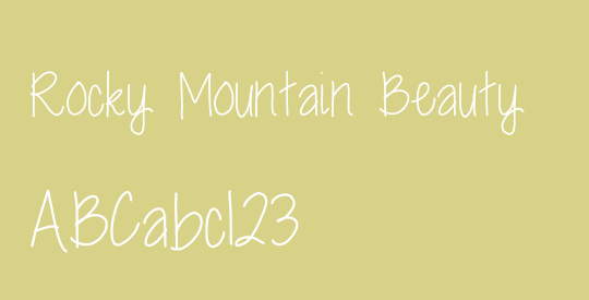 Rocky Mountain Beauty 