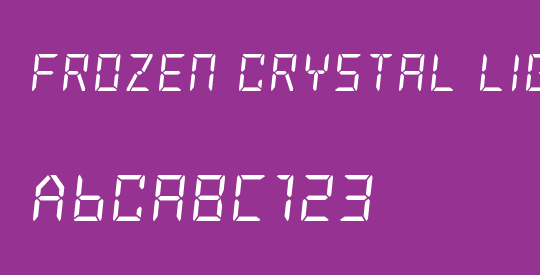 Frozen Crystal Light
